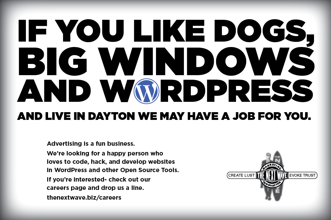 The Next Wave is hiring a web developer